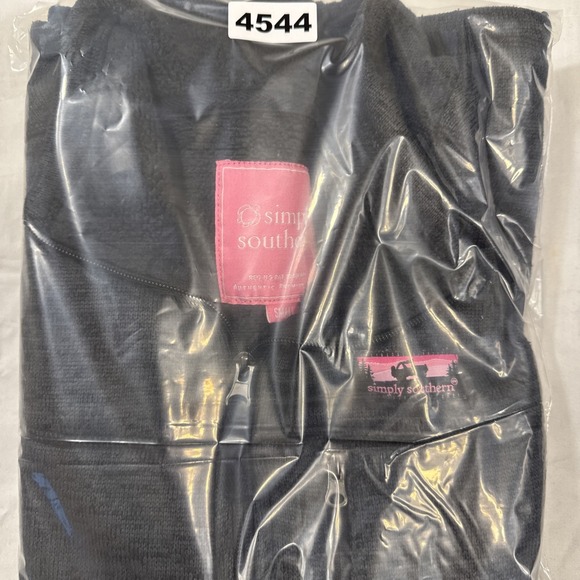 VEST FLEECE LINED Simply Southern Women Small CHARCOAL Gray Sleeveless Full Zip - Picture 8 of 8